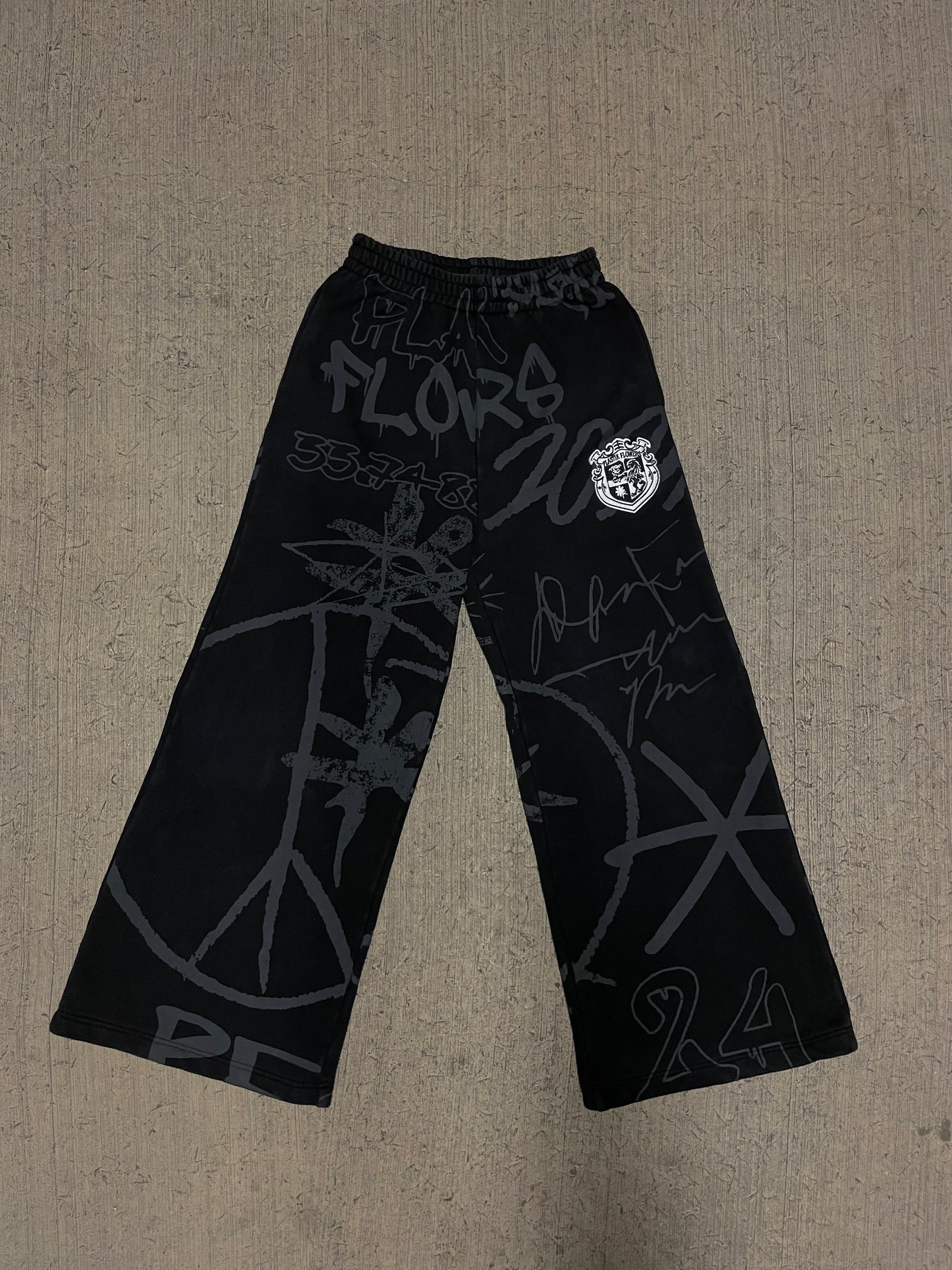 BLACK VANDALISM SWEATPANTS